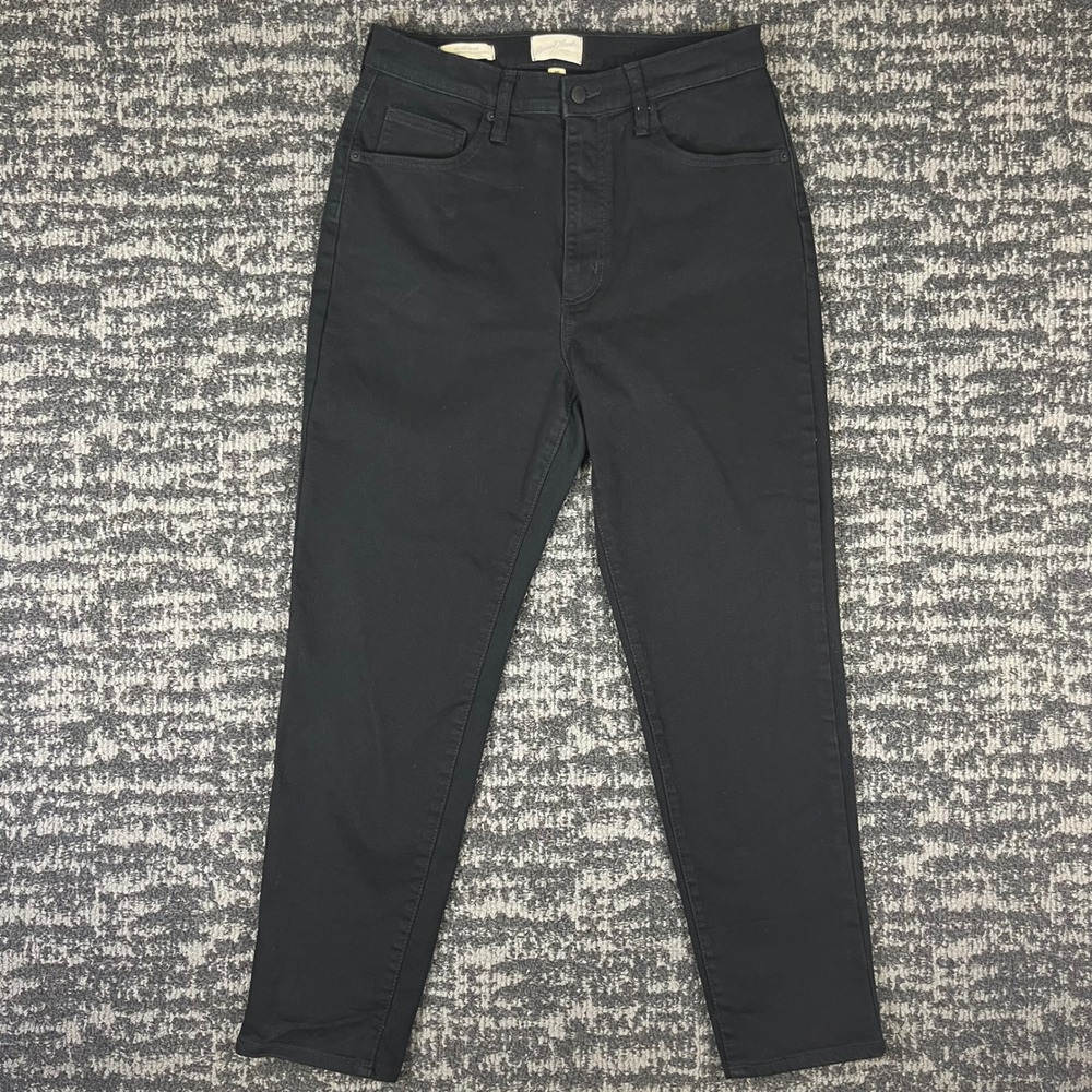 Universal Thread High Rise 90s Slim Jeans Womens 8/R Black Stretch Denim Tapered